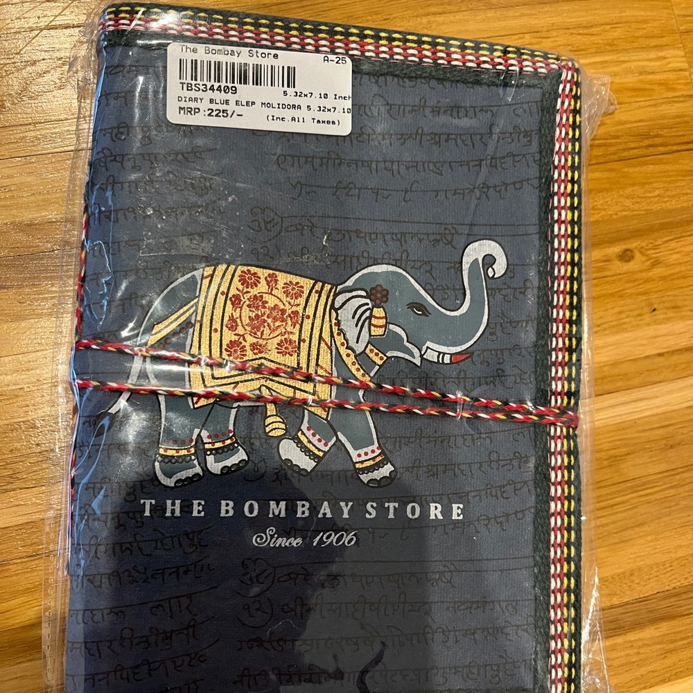 Authentic stationary; The Bombay Store Elephant Notebook